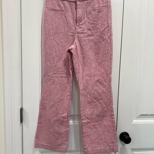 Zara Pink Gingham Pants